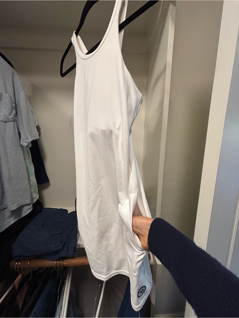 Vuori White Women's Tank Dress - Sleek Everyday Dress WORN ONCE